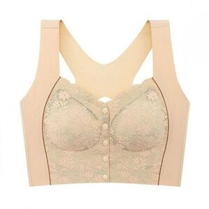 NEW Full Coverafe Lift Top Lace Push Up Seamless Front Closure Everyday Bra XXL